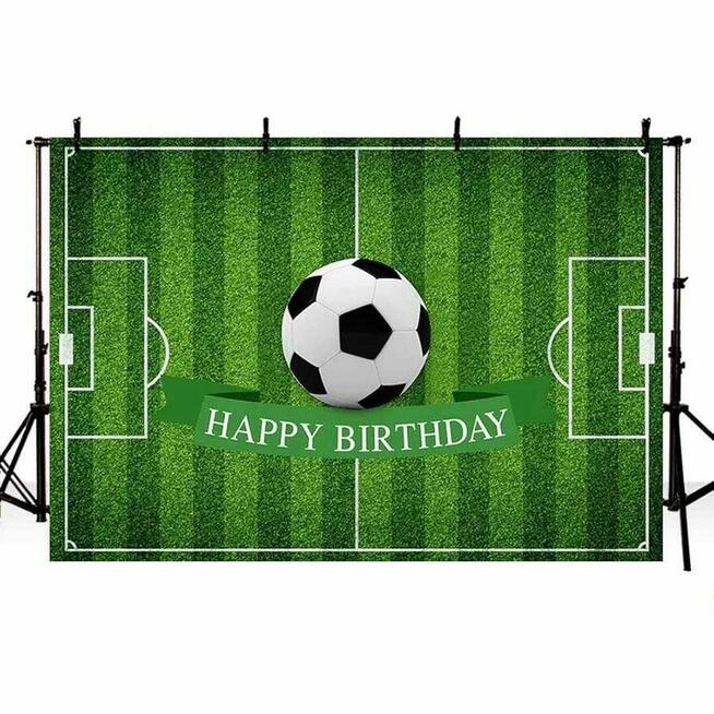 Piłka nożna Tło Urodziny przyjęcie Fotografia Baner Boisko
