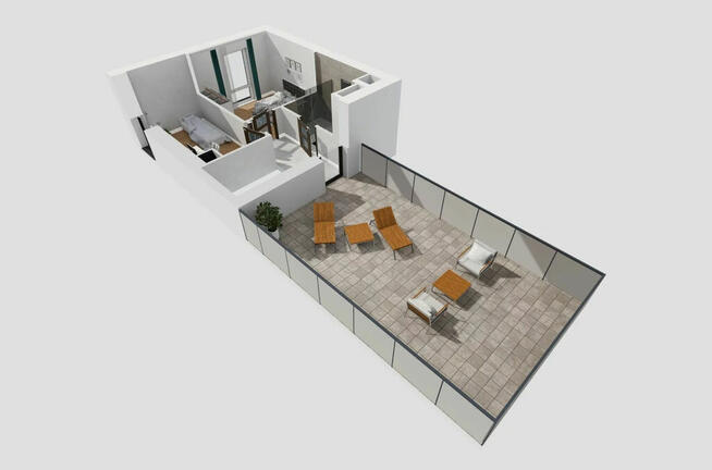 Okazja Dąbrowa Gòrnicza Reden 4 Pakoje taras