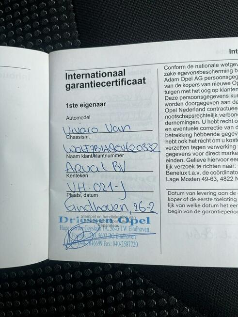 Opel Vivaro Lift 2.0CDTi 2014r Navi Klima VAT-1A 3-osobowy Bagażnik!