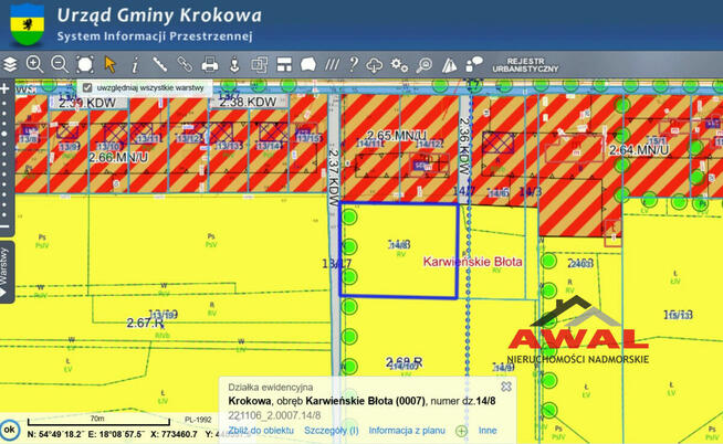Działka rolna Karwieńskie Błoto Drugie gm. Krokowa, Wczasowa
