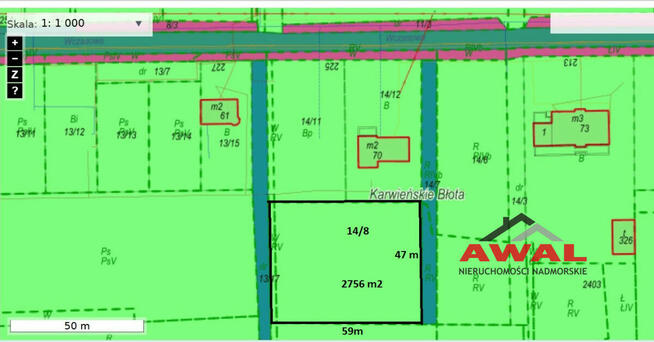 Działka rolna Karwieńskie Błoto Drugie gm. Krokowa, Wczasowa