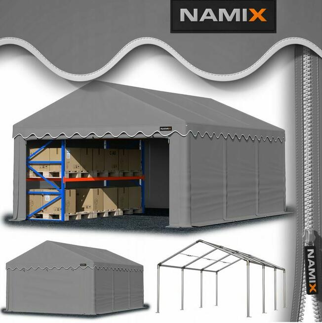 Namiot BASIC 6x6 magazynowy handlowy garaż wiata PE 240g/m2