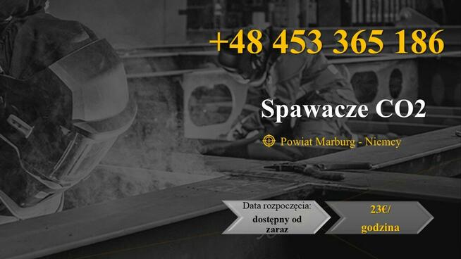 Spawacze CO2 - Marburg/Niemcy (praca długoterminowa na hali)