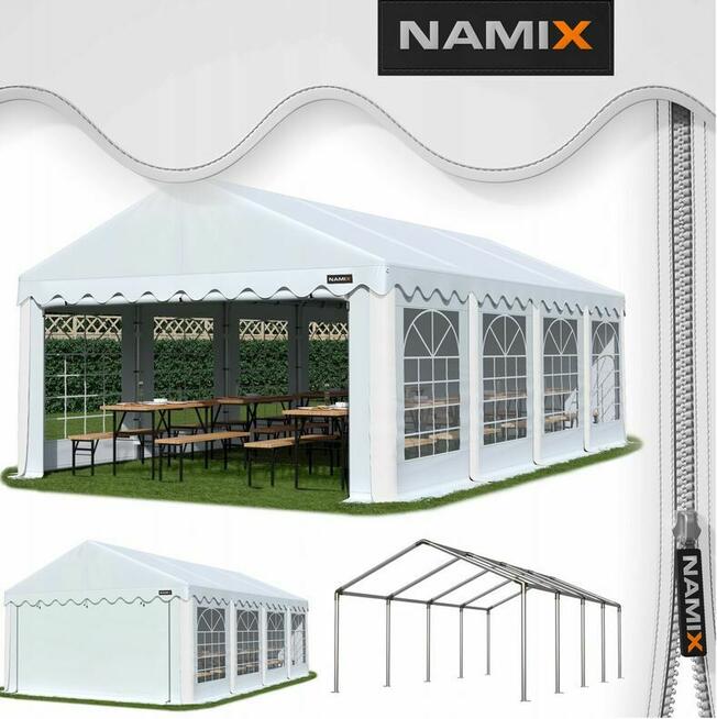 Namiot BASIC 4x8 imprezowy handlowy ogrodowy eventowy PE 240