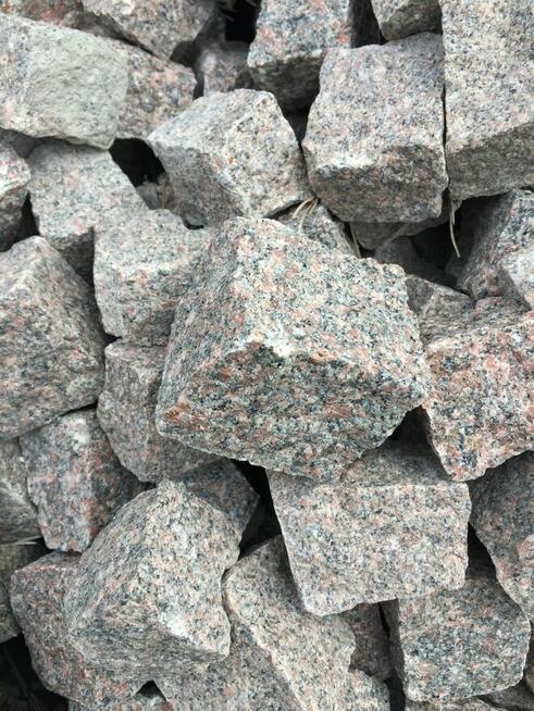 Kostka granitowa Bohus siwy 4/6 surowo łupana SUPER CENA!!!