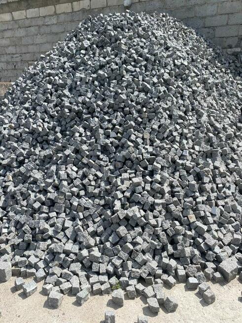 Kostka granitowa Bohus siwy 4/6 surowo łupana SUPER CENA!!!