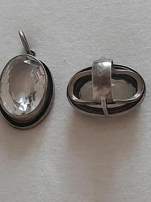 Unikatowy komplet srebrny wykonany na zamowienie