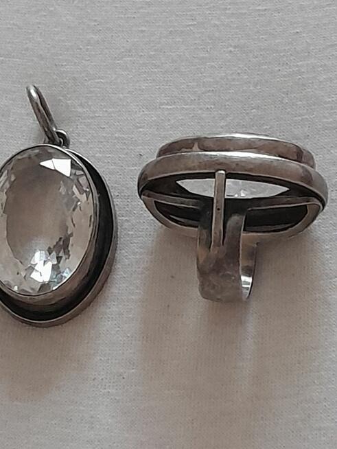 Unikatowy komplet srebrny wykonany na zamowienie