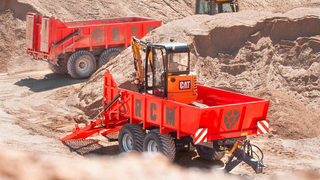 RCM CT1 CT MAX Przyczepa z najazdami wywrotka budowlana