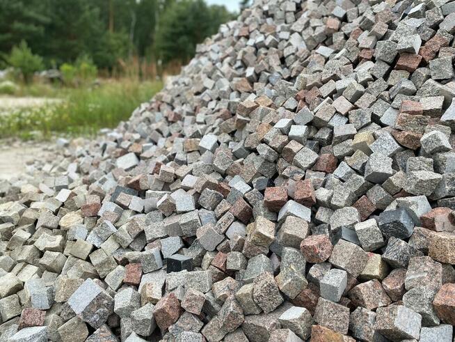 Kostka granitowa Miszung 4/6 mieszanka kolorów bruk łupany