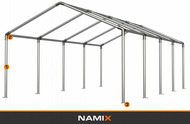 Namiot COMFORT 4x8 imprezowy handlowy altana PVC 560g/m2
