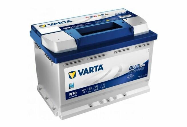 Akumulator Varta Blue Dynamic EFB START&STOP 70Ah 760A N70