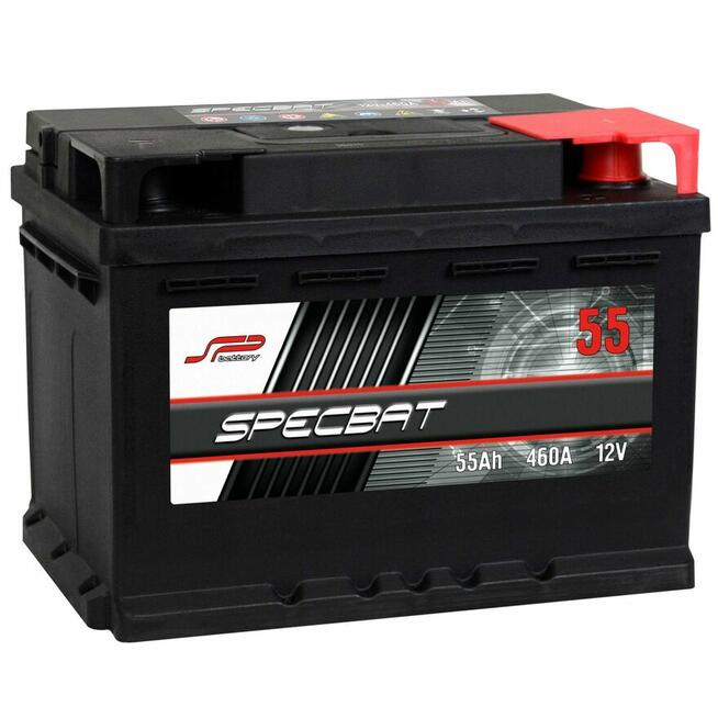 Akumulator SPECBAT 55Ah 460A EN PRAWY PLUS wysoki