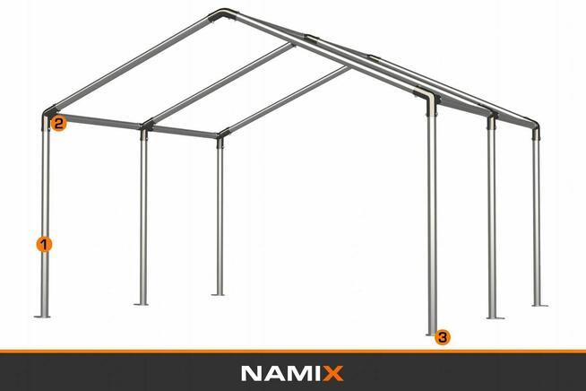 Namiot COMFORT 3x4 magazynowy handlowy garaż PVC 560g/m2