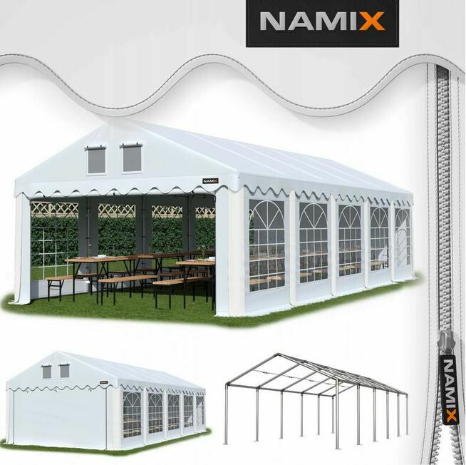 Namiot COMFORT 5x10 imprezowy handlowy altana PVC 560g/m2