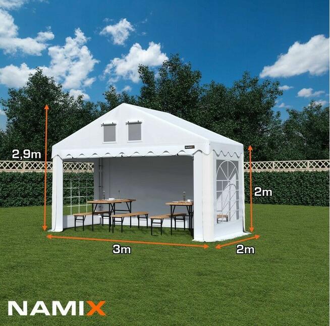 Namiot COMFORT 3x2 imprezowy handlowy ogrodowy PVC 560g/m2