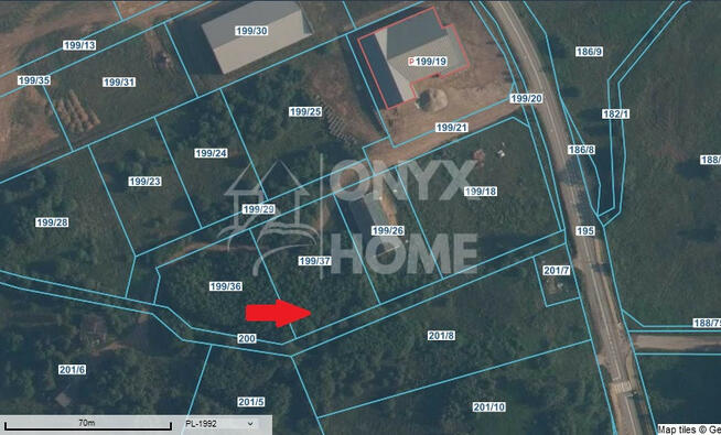 Działka budowlana Dobrzewino gm. Szemud, Reklamowa