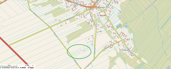 Działka budowlana Pniewo gm. Łomża, Szkolna