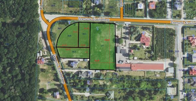 Działki budowano inwestycyjne