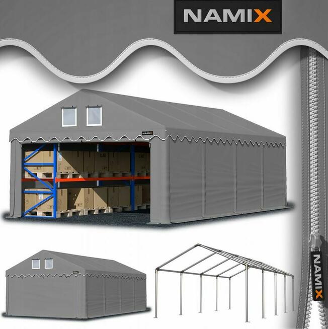 Namiot COMFORT 4x8 magazynowy handlowy garaż PVC 560g/m2