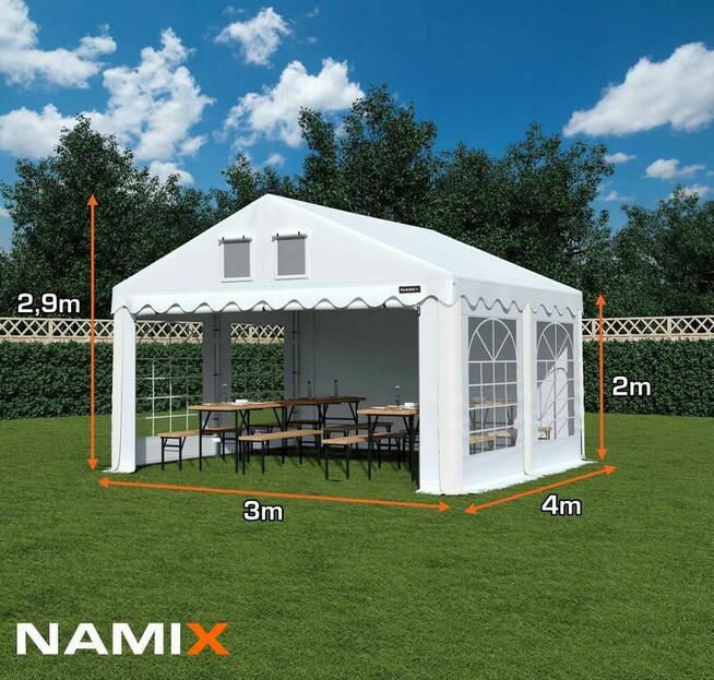 Namiot COMFORT 3x4 imprezowy handlowy altana PVC 560g/m2
