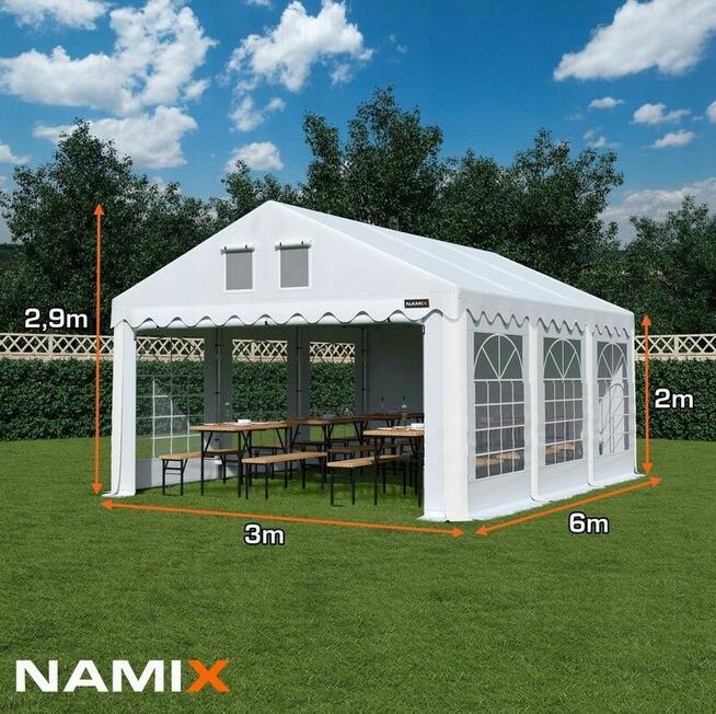 Namiot COMFORT 3x6 imprezowy handlowy altana PVC 560g/m2