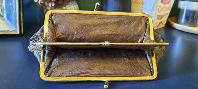 Portmonetka, portfel retro vintage PRL- real foto