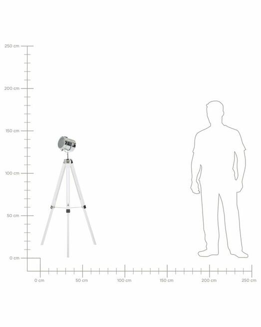 Lampa podłogowa Drewno sosnowe Biały