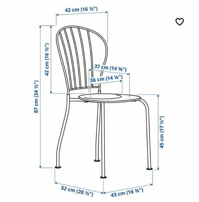 Krzesło ogrodowe szare krzesła do domu ogrodu kawiarni