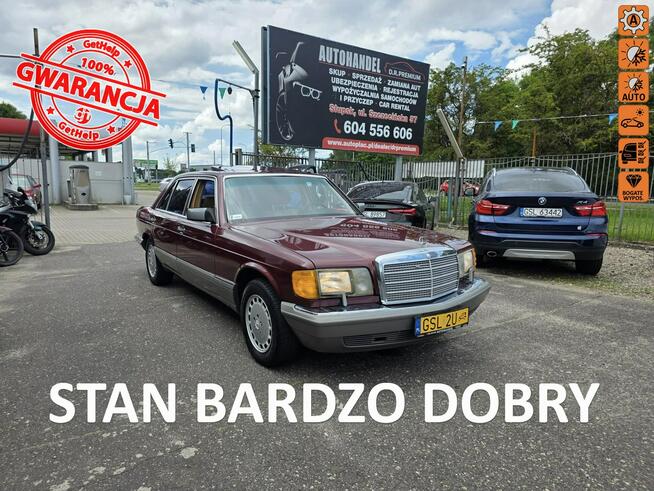 Mercedes W126 300 SDL 3.0 Turbo Diesel 147 KM,  Long, El. Fotele, Klimatyzacja, ALU