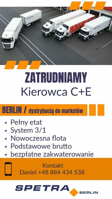 Praca w Niemczech jako kierowca kat. CE