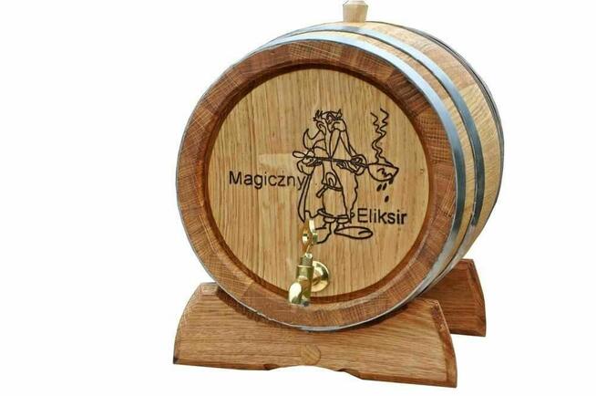 Beczka Dębowa 3L 5L 10L 15L 20L Grawer Sznurki Opalanie