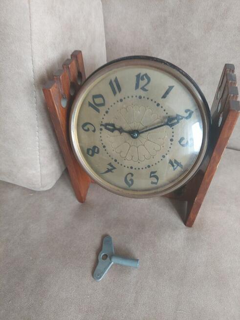 Zegar Zabytkowy Becha w drewnianej obudowie