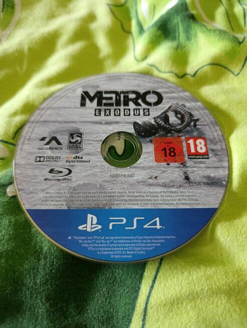 Gra metro exodus na PlayStation 4