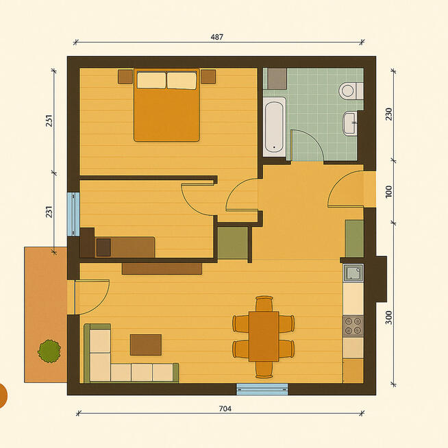Katowice Paderewskiego Sikorskiego 3 pokoje