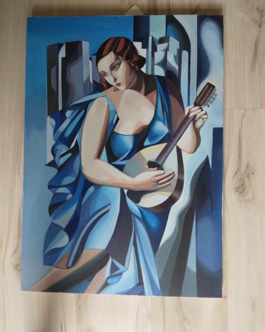 Obraz Tamara Łempicka- kobieta z tamburynem