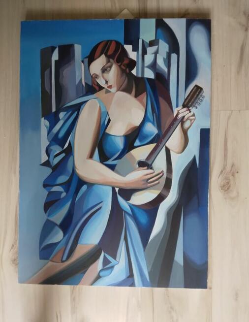 Obraz Tamara Łempicka- kobieta z tamburynem