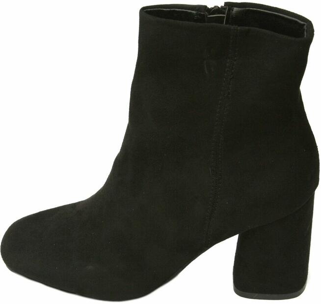 Botki czarne Super mode 38 stopa 24,5cm klocek 9cm