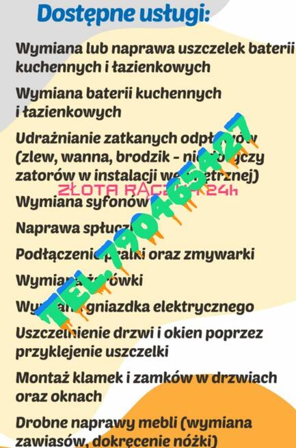 ELEKTRYK, hydraulik,ślusarz, serwis,awarie 24h ŁÓDŹ/OKLICE..