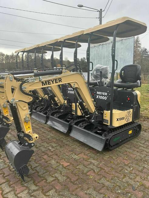 Minikoparka MEYER X1000 (skretne ramie, silnik KOOP) LEASING
