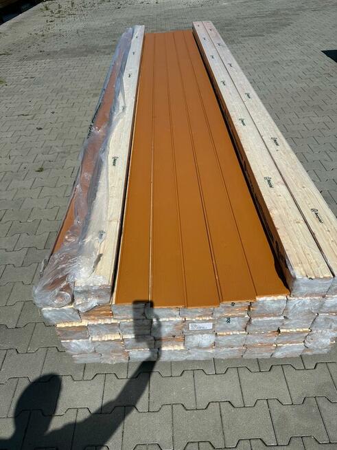 Podbitka boazeria malowana szczotkowana RAL 8001 KL. A / B