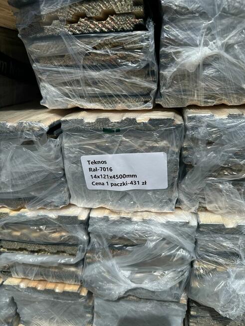 Podbitka boazeria malowana szczotkowana RAL 7016 KL. A / B