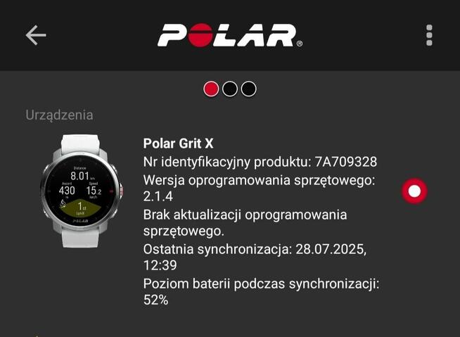 Polar GRIT X zegarek sportowy SmartWatch