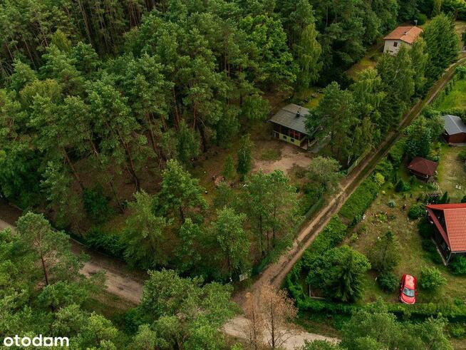 Działka zabudowana-Twój dom w sercu lasu