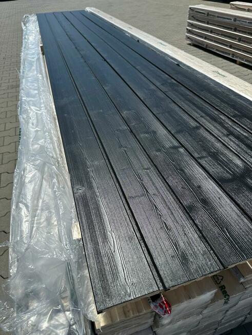 Podbitka boazeria malowana szczotkowana RAL 9005 KL. A / B