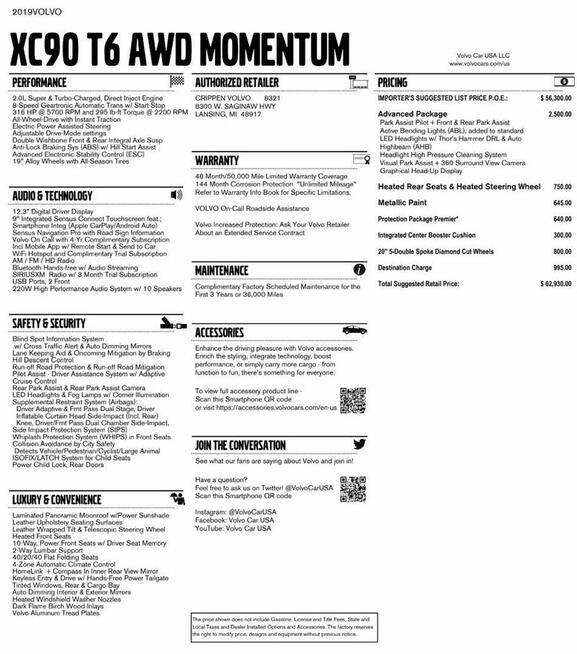 Volvo XC90 T6, panorama, 4x4, kam360, stan idealny