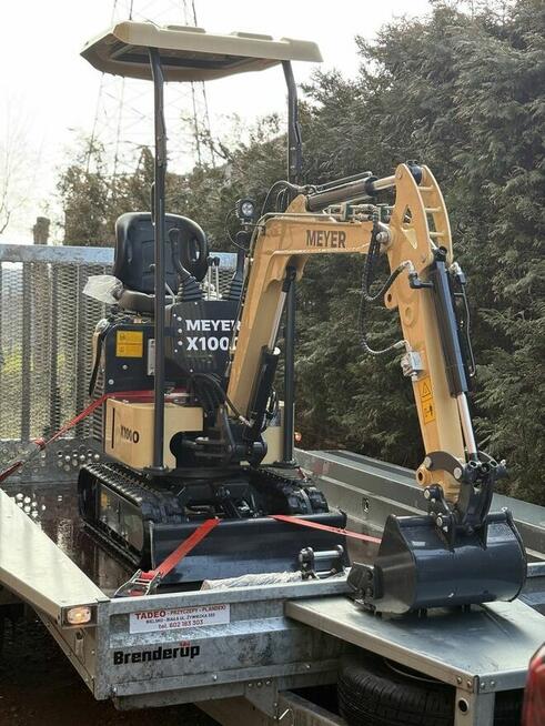 Minikoparka MEYER X1000 (skretne ramie, silnik KOOP) LEASING