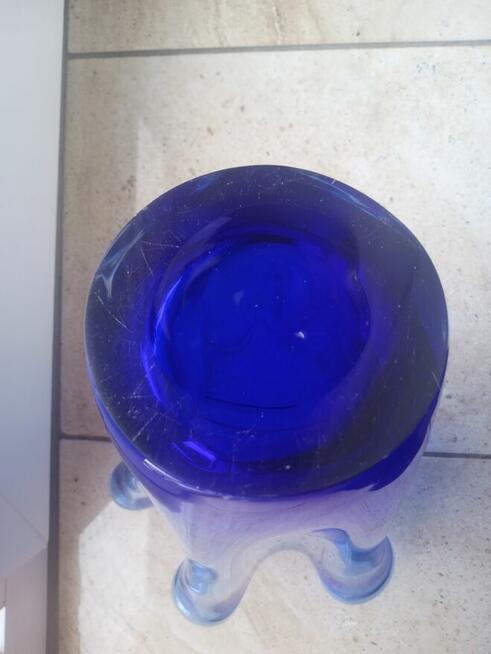 Wazon szkło kobaltowe chusta