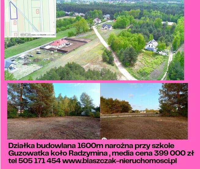 Działka od 7000m2 Emilianów Radzymin S8 media asfalt