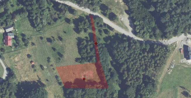 Działka budowlana w sąsiedztwie lasu